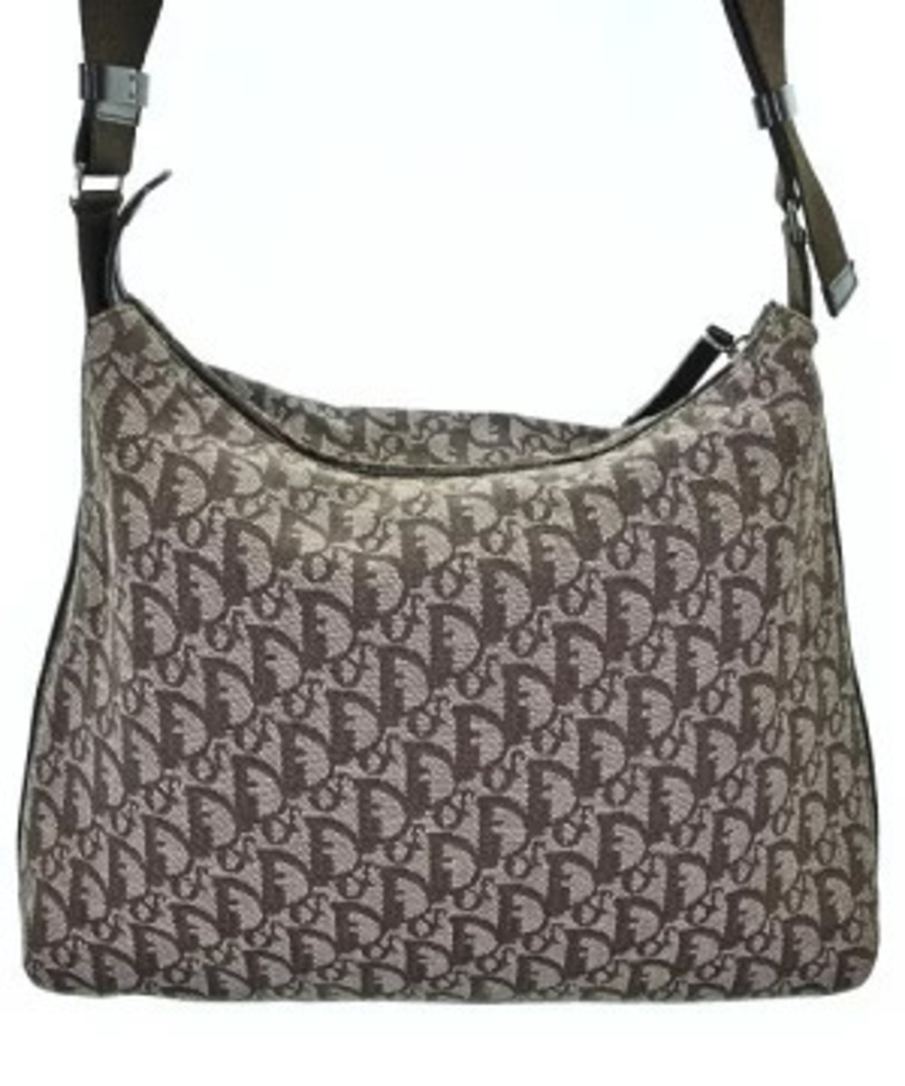 Dior Shoulder White Bag Ivory Christian x Brown White Brown